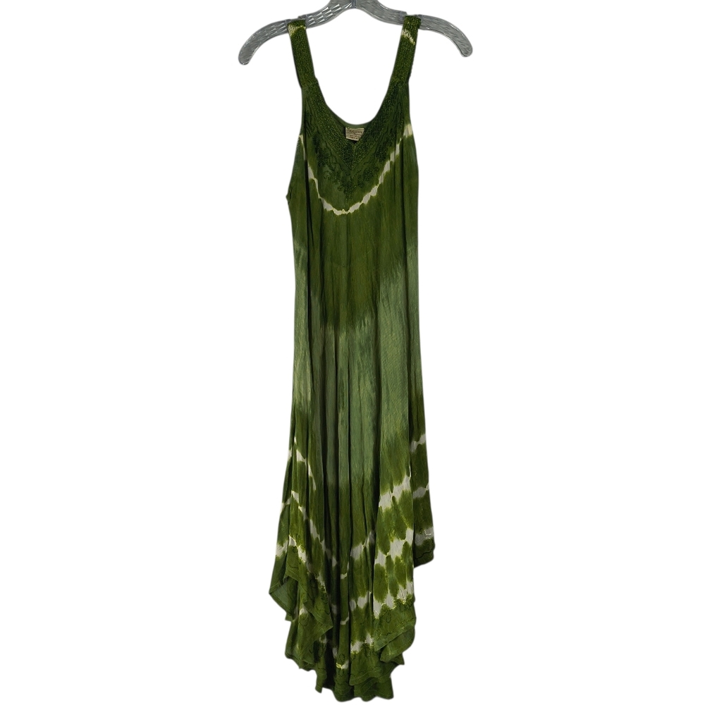 Advance Apparels Dress Women's Free Size Rayon Tie Dye Sleeveless Boho Hippie